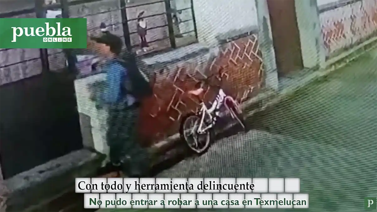 Con todo y herramienta delincuente, no pudo entrar a robar a una casa en San Martín Texmelucan